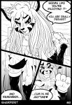  absurd_res anthro asriel_dreemurr bdsm comic feet felid feline female hair hi_res line_art mammal sady sex sharperit shiny undertale video_games 