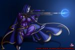  abs alien big_breasts breasts female gun humanoid mass_effect muscular muscular_female nonude pinup pose quarian ranged_weapon video_games villainous_muse weapon 