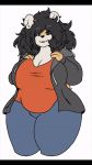  2020 2d_animation animated anthro belly big_breasts biped breasts clothed clothing cricetid curvy_figure digital_drawing_(artwork) digital_media_(artwork) female fingers fur georgie_(mexifurfoof) hair hamster looking_at_viewer mammal meme mexifurfoof nipples nun overweight rodent simple_background smile solo teeth thick_thighs voluptuous wide_hips 