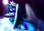  anthro bubble_bath butt equid female friendship_is_magic horn mammal my_little_pony princess_celestia_(mlp) snickerlewdles wet winged_unicorn wings 