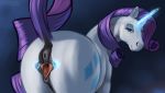  animal_genitalia animal_pussy anus butt cutie_mark dock equid equine_pussy eyelashes female feral friendship_is_magic genitals hi_res horn looking_at_viewer mammal mercurial64 my_little_pony pussy raised_tail rarity_(mlp) smile solo spread_pussy spreading unicorn 