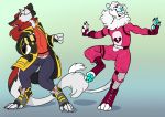  4_fingers clothing dancing digitigrade drew_tao eyes_closed eyewear felid fingers glasses hoodie lion male mammal pantherine reny_(lion) sergal smile stupidshepherd toeless_shoes topwear 