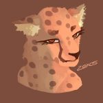  1:1 cheetah digital_media_(artwork) eyelashes felid feline fur hi_res mammal painting warm zexos 