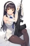  girls_frontline gun pantyhose qbz-95 rurikoma 