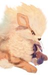  arcanine blipbug commentary_request fluffy gen_1_pokemon gen_8_pokemon highres manino_(mofuritaionaka) no_humans pokemon pokemon_(creature) signature simple_background texture white_background 