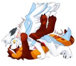  aldy_derg anal anthro anthro_on_anthro bodily_fluids brown_body brown_fur brown_pawpads claws cum dragon face_to_face fur furred_dragon genital_fluids genitals grey_claws grey_horns hi_res male male/male orange_body orange_fur pawpads paws penis pink_penis pink_tongue red_eyes red_penis sex tongue wings yellow_eyes zionnicoz 