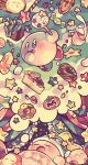  cake candy cup curtains dreaming food kirby kirby&#039;s_dream_land kirby_(series) lollipop maru_(umc_a) maxim_tomato no_humans popsicle sleeping star thought_bubble 