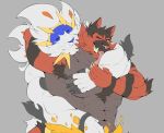  abs anthro armpit_hair biceps big_muscles body_hair chest_tuft duo felid hug hugging_from_behind incineroar legendary_pok&eacute;mon licking licking_partner male male/male mammal muscular muscular_male nintendo nude pok&eacute;mon pok&eacute;mon_(species) raikarou solgaleo suggestive tongue tongue_out tuft video_games 