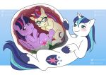  amaichix belly big_belly bodily_fluids equid equine eyewear female female_prey feral friendship_is_magic glasses horse internal male male/female male_pred mammal moondancer_(mlp) my_little_pony oral_vore shining_armor_(mlp) stomach_acid twilight_sparkle_(mlp) vore x-ray 