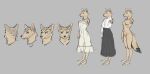  0rang3 2019 absurd_res anthro blue_eyes breasts brown_hair canid canine clothed clothing concept_art cynthia_(the_smoke_room) digital_drawing_(artwork) digital_media_(artwork) echo_project female fox fur grey_background hair hi_res mammal nude simple_background solo standing tan_body tan_fur the_smoke_room 