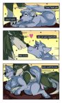  &lt;3 canid canine canis comic duo english_text erection genitals link_(wolf_form) male mammal nintendo penis pikachu pok&eacute;mon pok&eacute;mon_(species) reimachu text the_legend_of_zelda video_games wolf 