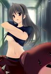  areolae bad_id bad_pixiv_id blue_eyes breasts clannad cofepig hairband large_breasts locker locker_room long_hair midriff panties sakagami_tomoyo silver_hair solo underboob underwear undressing 