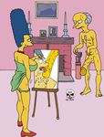  marge_simpson montgomery_burns tagme the_fear the_simpsons 