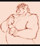  anthro belly digital_media_(artwork) dracojeff fur looking_at_viewer male mammal muscular muscular_male overweight overweight_male pecs polar_bear slightly_chubby smile solo suave suave_(character) ursid ursine 