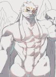  abs biceps featureless_crotch felid hi_res ituduki_aaa male mammal muscular muscular_male nude pantherine pecs tezcatlipoca tokyo_afterschool_summoners video_games wings 