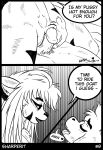  absurd_res anthro asriel_dreemurr blonde_hair comic felid feline female genitals hair hi_res line_art mammal massage penis pussy sady sex sharperit shiny_(disambiguation) undertale video_games 