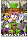  absurd_res amy_rose black-rat blaze_the_cat comic domestic_cat eulipotyphlan felid feline felis female hedgehog hi_res mammal sonic_riders sonic_the_hedgehog_(series) wave_the_swallow 