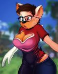  anthro big_breasts breast_growth breasts chiropteran clothing digital_media_(artwork) eyewear female gender_transformation glasses hi_res human mammal rouge_the_bat simple_background skinsuit solo sonic_the_hedgehog_(series) tight_clothing transformation 