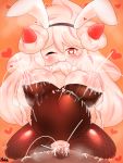  &lt;3 &lt;3_eyes alcremie big_breasts bodily_fluids breasts bunny_costume clothing costume cum cum_in_pussy cum_inside female food food_creature food_humanoid genital_fluids goo_creature hi_res human human_on_humanoid humanoid interspecies lactating male male/female mammal nintendo pok&eacute;mon pok&eacute;mon_(species) pok&eacute;philia pregnant pregnant_sex sex video_games wonkake 