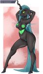  anthro arthropod barely_visible_genitalia barely_visible_pussy big_breasts breasts changeling female friendship_is_magic genitals longtailshort my_little_pony pussy queen_chrysalis_(mlp) 