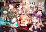  animal_ears horns long_hair mvv tagme_(character) twintails 