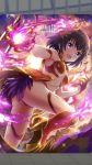  1girl alternative_girls armor asahina_nono ass bird claws feathers high_heels highres official_art phoenix short_hair sky smile 