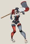  batman_(series) dc_comic female hammer harley_quinn hi_res hyaenid mammal na-nu_(artist) nanuna tools 