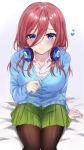  5-toubun_no_hanayome headphones nakano_miku pantyhose parum39 seifuku sweater 