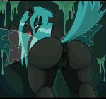  anus arthropod bedroom_eyes big_butt butt changeling droll3 female feral friendship_is_magic genitals my_little_pony narrowed_eyes presenting pussy queen_chrysalis_(mlp) seductive solo tongue tongue_out 