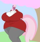  anthro big_breasts breasts cheerilee_(mlp) clothed clothing equid equine female friendship_is_magic hand_on_hip hi_res huge_breasts mammal my_little_pony thick_thighs two-ton-neko 