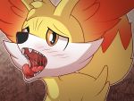  4:3 ambiguous_gender blush bodily_fluids fennekin feral hi_res mouth_shot nintendo pok&eacute;mon pok&eacute;mon_(species) saliva sallandril solo tongue video_games 