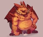  balls bedroom_eyes claws dragon dripping erection foreskin frill half-closed_eyes horn humanoid_penis jewelry licking licking_lips looking_at_viewer magnus_(spyro) male musclegut muscular naughty_face necklace open_mouth overweight overweight_male penis precum scalie seductive sharp_teeth simple_background solo spectral-bat spikes spyro_reignited_trilogy spyro_the_dragon teeth toe_claws tongue tongue_out uncut video_games wings 