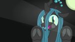  16:9 2016 4k absurd_res arthropod badumsquish bodily_fluids changeling fangs female friendship_is_magic full_moon hair hi_res hooves horn long_hair looking_at_viewer meme moon my_little_pony on_glass open_mouth queen_chrysalis_(mlp) solo text wallpaper 