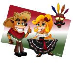  activision bandicoot clothing coco_bandicoot crash_bandicoot crash_bandicoot_(series) dress hat headgear headwear hi_res magaska19 mammal marsupial sombrero video_games 