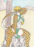 breasts colored_pencil_(artwork) felid female hair hi_res imjim007 leopard mammal mihari pantherine traditional_media_(artwork) 