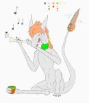  anthro cup desert_yinglet female flute hi_res knife mammal musical_instrument out-of-placers qulinda_(character) webcomic wind_instrument woodwind_instrument yinglet 