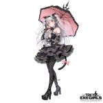  animal_ears gothic_lolita harajuku_mimi heels lolita_fashion nekomimi pantyhose see_through shimashima08123 tail tokyo_exe_girls umbrella 