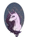  badday28 equid female feral friendship_is_magic hair horn looking_at_viewer mammal my_little_pony portrait rarity_(mlp) solo unicorn 
