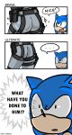  ... absurd_res anthro belt blue_body blue_fur butt butt_focus comic crossover duo eulipotyphlan fur green_eyes happy hedgehog hi_res human humor konami lol_comments looking_at_butt male mammal metal_gear miko_maestra nintendo shocked simple_background smile solid_snake sonic_the_hedgehog sonic_the_hedgehog_(series) sparkles super_smash_bros. video_games white_background 
