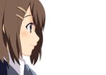  brown_eyes brown_hair hair_ornament hairclip hirasawa_yui k-on! profile smile solo sora_to_umi 