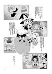  alice_margatroid book comic doujinshi greyscale hakurei_reimu highres kamishirasawa_keine kirisame_marisa mikagami_hiyori monochrome multiple_girls mystia_lorelei shanghai_doll touhou translated wriggle_nightbug 