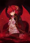  bad_id bad_pixiv_id demon_boy elatha horns incubus mabinogi red_eyes red_hair solo wings zhuo_mi 