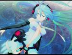  aqua_eyes aqua_hair bad_id bad_pixiv_id bridal_gauntlets hatsune_miku hatsune_miku_(append) headphones hira_taira long_hair necktie solo twintails very_long_hair vocaloid vocaloid_append 