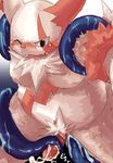  anthro blush cum male nikubo nintendo penis pok&#233;mon pokemon solo tentacles video_games wet zangoose 