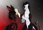  bathing cleaning colored digital_media_(artwork) fullshaded half halfbody protodex protogen sergal zhekathewolf ztw2019 ztw2020 