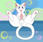  animal_genitalia animated anus artemis_(sailor_moon) balls blush butt domestic_cat felid feline felis feral genitals leaning leaning_back male mammal masturbation paws penile penile_masturbation penile_spines penis pocketpaws rubbing sailor_moon_(series) sheath solo whiskers 