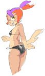  akunim animal_humanoid bikini breasts butt clothing felid felid_humanoid feline feline_humanoid female hair humanoid invalid_tag looking_at_viewer looking_back mammal mammal_humanoid side_tie_bikini simple_background small_breasts smile solo swimwear teeth thundercats thundercats_2011 wilykit young 