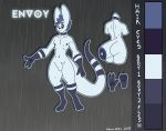  2_toes 3_fingers anthro envoy_(kokoro-doll) fingers hi_res hybrid kokoro-doll male model_sheet nipples nude thick_thighs toes 