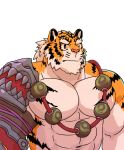  2020 abs anthro biceps felid fur hi_res male mammal mixvariety multicolored_body multicolored_fur muscular muscular_male orange_body orange_fur pang pantherine pecs prayer_beads sdorica sdorica_sunset simple_background striped_body striped_fur stripes tan_body tan_fur tiger two_tone_body two_tone_fur white_background 