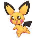  1:1 acstlu ambiguous_gender butt nintendo pichu pok&eacute;mon pok&eacute;mon_(species) solo video_games 